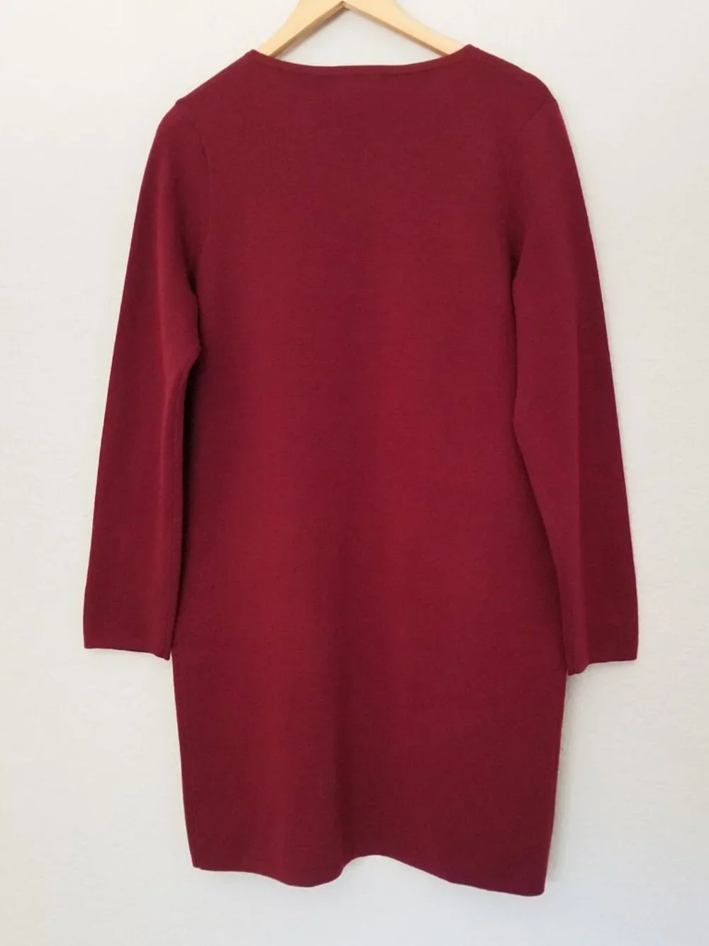 NEW J. Crew 365 Juliette Open-Front Collarless Sweater Blazer in Burgundy S $158